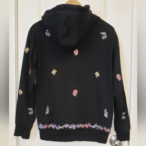 H&M X Giambattista Valli Embroidered Rhinestone Unisex Sweatshirt Sz XS - Picture 6 of 15